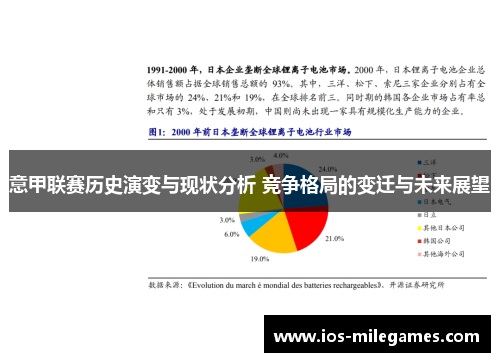 意甲联赛历史演变与现状分析 竞争格局的变迁与未来展望