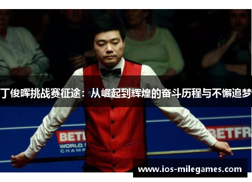 丁俊晖挑战赛征途:从崛起到辉煌的奋斗历程与不懈追梦 丁俊晖挑战赛征途:从崛起到辉煌的奋斗历程与不懈追梦